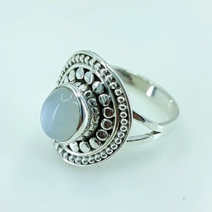 Rainbow Moonstone <b>Ring</b> 925 Sterling <b>Silver</b> Handmade <b>Statement</b> Promise <b>Ring</b> for Women Boho Oval June Birthstone Jewelry - Product Image 1