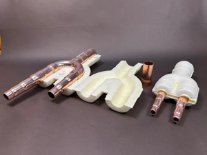 ข้อต่อทองแดงแบบ Y สำหรับท่อแยก VRF ใช้กับระบบปรับอากาศ ระบบทำความเย็น HVAC ป้องกันสนิม ป้องกันการรั่วไหล - Product Image 3