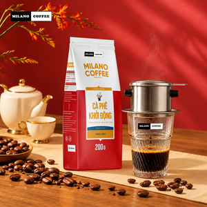 กาแฟโรบัสต้าคั่วเข้มพรีเมียมเวียดนามบดละเอียด 200 กรัม มิลาโน โคอิ ตง รับผลิตแบรนด์ส่วนตัว OEM ODM ขายส่ง - Product Image 4