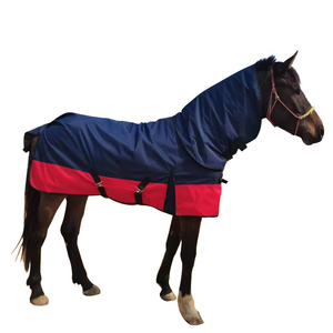 Manta para Caballo Ligera, Resistente, Impermeable y Transpirable, Fabricada con Tela Oxford 600D, Cuello Alto, Solapa Grande para la Cola, 4 Correas para las Patas, para Invierno - Product Image 4