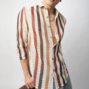 Chemises en flanelle à carreaux pour hommes, 100 % coton, personnalisables avec logo, à manches longues, formelles et décontractées, pour le travail et l'hiver, vente en gros - Product Image 1