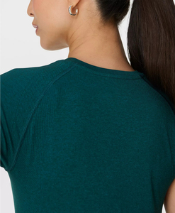 Nouveauté : T-shirt pour femme, t-shirt à manches courtes en coton pour femme, doublure respirante, t-shirts pour femme toutes saisons - Product Image 2