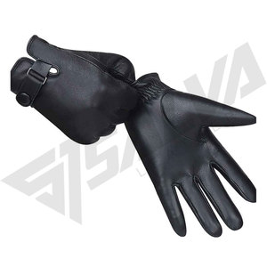 New Customized Winter Leather Touchscreen Casual Outdoor <b>Gloves</b> with <b>Wool</b> Lining-OEM High Quality Pure Leather - Product Image 5
