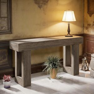 63-Inch Wooden <b>Sofa</b> <b>Table</b> for Entryway Console <b>Tables</b> Product Category - Product Image 5