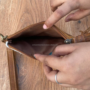 Fashionable Vintage Cowhide Laser Engraved Tassel Zipper Pouch Genuine Leather Long Wallets Western Multifunctional Ladies <b>Purse</b> - Product Image 6