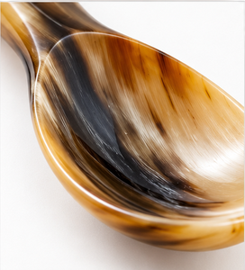 Ensemble de cuillères à servir en corne naturelle faites à la main, 6 pièces, couverts artisanaux pour la maison, la cuisine, le restaurant, l'hôtel et les cadeaux - Product Image 6