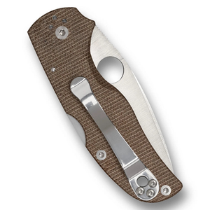 Couteaux pliants d'extérieur haut de gamme avec manche texturé marron, lame pointue en acier inoxydable, trou pour le pouce et clip métallique - Product Image 4