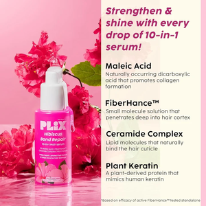 Coffrets de Soins Capillaires : Sérum Réparateur Hibiscus Bond Repair FiberHance 10-en-1, Réparation des Dommages, Structure Kératine 3X Renforcée, Soin Sans Rinçage - Product Image 3