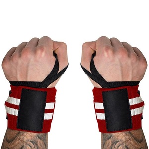 Bandes de maintien pour poignets de haute qualité, élastiques, à double bande, avec boucles pour le pouce, style sportif, sangle de gym pour la musculation et l'haltérophilie - Product Image 6