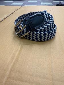 Unisex Adjustable <b>Elastic</b> 110cm Braided Stretch <b>Belt</b> XL Large Size Custom Logo High Quality Cowboy Fashion Woven Alloy for Men - Product Image 4