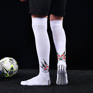 Blue Knee High Soccer <b>Socks</b> With Geometric Pattern Anti Slip Football <b>Socks</b> For Adults Summer Sport Wear Soccer <b>Socks</b> For Men - Product Image 2