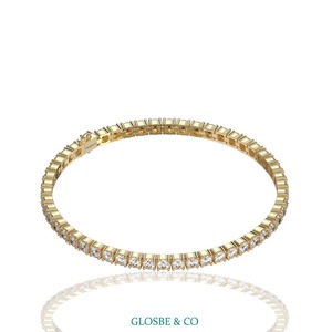 Bracelet tennis Glosbe & Co en moissanite synthétique (cultivée en laboratoire) de 3,5 mm, diamant rond, pour usage quotidien, style classique vietnamien, en argent sterling - Product Image 2