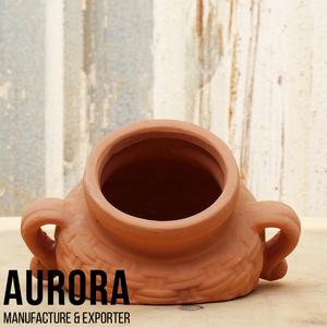 Nouveaux pots de fleurs en terre cuite artisanaux du Vietnam, ornements de jardin avec étiquette personnalisée - Product Image 6