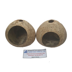 Maceta colgante redonda de madera Thinh Tung Thinh, hecha a mano, estilo rústico, para sala de estar, fabricada en Vietnam. - Product Image 6