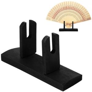 Support universel pliable en bois massif peint, écologique, facile à assembler, pour éventail chinois et couteau - Product Image 2