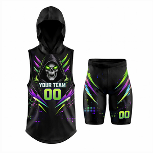 Ensemble de football 7v7 pour jeunes hommes, léger, respirant, 100% polyester, sublimé, personnalisé - Product Image 4