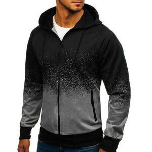 Wholesale Top Quality Sublimation Zipper Hoodies <b>Men</b> Custom Logo Zipper Hoodie <b>Men's</b> Clothing Zipper Sublimation Hoodies - Product Image 4