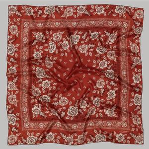 Bandana personnalisée à faible MOQ, impression numérique, vente en gros, foulard décontracté en coton et soie, fait main, carré, pour toutes les saisons - Product Image 4