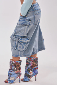 Shorts cargo en jean mi-taille avec poches, braguette boutonnée, en tissu tissé décontracté, couleur unie, respirant, 100 % coton, pour homme, idéal pour la gym - Product Image 3