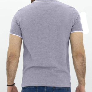 Camiseta Premium Personalizada de Punto para Hombre, Diseño Color Block, Manga Corta, Transpirable, Informal, para Negocios o Golf, con Paneles en Contraste - Product Image 6