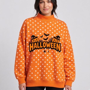 Oversized Women Custom Pullover Premium <b>Mock</b> Neck Sweatshirt Wholesale Apparel Design Comfortable Everyday - Product Image 2