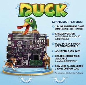 Kit de mise à niveau pour borne d'arcade avec interface Jamma, compatible tactile, à fréquence de jeu réglable, et carte PCB de jeu tactile à double écran 25 lignes Borden - Product Image 1