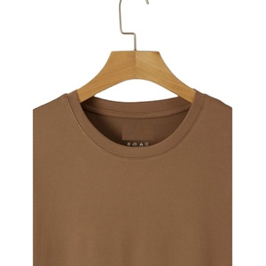 T-shirt unisexe 100 % coton de haute qualité, logo personnalisé imprimé, motif uni, tissu tricoté, design vierge pour homme, col rond, coupe classique - Product Image 3