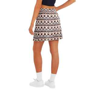 Best Women's New Trendy Floral Embroidery A-Line Short <b>Skirt</b> <b>Elastic</b> Waist Pleated Mini Streetwear Floral Embroidery <b>Skirt</b> - Product Image 2
