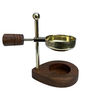 Quemador de Incienso de Latón Puro Pulido Brillante Directo de Fábrica, Quemador de Bakhoor de Metal, Producto Más Vendido para el Mercado Estadounidense y Europeo - Product Image 1