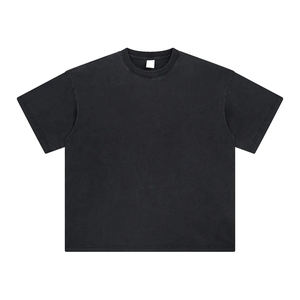 เสื้อยืดคอตตอนวินเทจฟอกสี ทรงโอเวอร์ไซส์ พิมพ์ลาย DTG สำหรับผู้ชาย ผ้าหนา 260gsm  เสื้อยืดเปล่าแบบเรียบๆ สั่งทำได้ ทรงบ็อกซี่ เหมาะสำหรับกลุ่มเพื่อนร่วมชั้น - Product Image 1