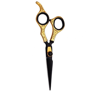Stainless Steel Barber <b>Shears</b> Finish Polish Metal Steel Hairdressing Barber Scissor Adjustable Ring Fix Finger Made In Pakistan - Product Image 3