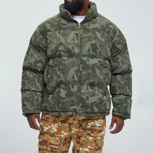 Bomber <b>Jacket</b> Supplier Custom <b>Camo</b> Printed Men's Spring Outdoor Hip Hop Style Coated Cotton-Polyester <b>Waterproof</b> Breathable - Product Image 5