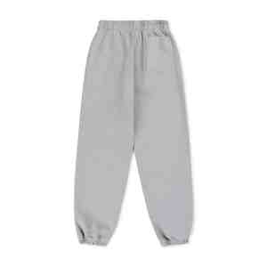 Pantalon de jogging personnalisé pour homme, en molleton de coton uni, coupe ample et oversize, brodé, style empilé, vierge - Product Image 6