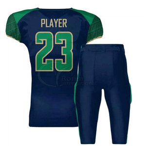 Uniforme de football américain personnalisé sublimé respirant avec nom du joueur, panneaux hautement élastiques, maillot de jeu extensible - Product Image 3