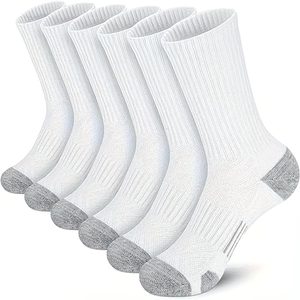 Calcetines Deportivos Negros, Tejidos con Spandex, Absorbentes de Sudor, con Logotipo Serigrafiado en el Puño, Transpirables, Ajuste Regular, para Baloncesto - Product Image 3
