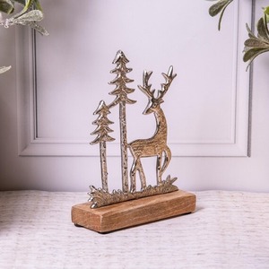 Escultura Metálica de Lujo con Base de Madera, Pieza de Arte de Diseño Hecha a Mano para Decoración de Mesa de Centro y Estilo Interior, Base de Madera Minimalista - Product Image 4