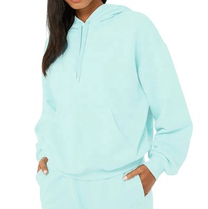 Sudaderas con capucha para mujer Logotipo impreso personalizado Sudaderas con capucha para mujer Sudaderas de algodón de peso pesado - Product Image 5