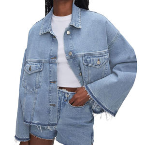 Shorts en jean vintage droits pour femmes, taille mi-haute, confortables, de haute qualité, dernier design, vente en gros, logo personnalisé, quatre poches, OEM - Product Image 1