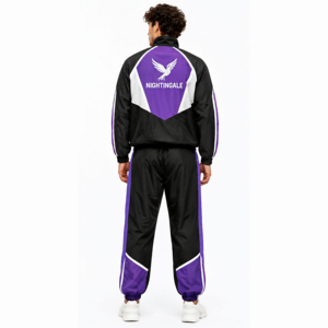 Zip up Jacket Windproof Joggers Nylon <b>Wind</b> <b>Breaker</b> Cargo Pants Sweat Pant Tracksuit Unisex Jogging Suits Set - Product Image 4