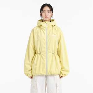 OEM Women's Pastel Yellow Heat Reactive Windbreaker <b>Jacket</b> Color Changing Hooded <b>Zip</b> <b>Up</b> Streetwear Outerwear USA men's <b>jacket</b> - Product Image 1