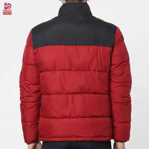 High Quality Men's Canvas Puffer Jacket with Stand Collar Front Logo <b>Winter</b> Ready Quick Dry & Eco-Friendly Made in Pakistan - Product Image 3