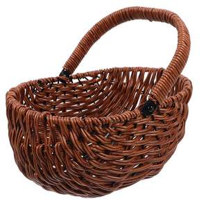 Wedding and Birthday Party <b>Table</b> Decorative Fruit Storage Basket Made of Rattan Round Customized Size Kitchen Vegetable Basket - Product Image 2
