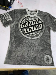 เสื้อยืดพิมพ์ลายซิลค์สกรีน พรีเมียมกราฟิก ระบายอากาศได้ดี ผ้าฝ้าย 100% ทรงโอเวอร์ไซส์ เป็นมิตรกับสิ่งแวดล้อม สไตล์ลำลองแนวอเมริกัน ลายตัวอักษร - Product Image 3