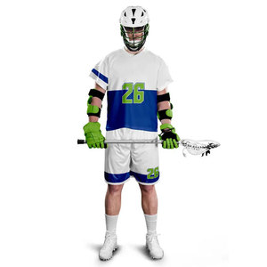 Uniforme de lacrosse respirant à manches courtes de haute qualité, logo personnalisé OEM imprimé, léger, anti-humidité, pour équipe sportive, vente en gros - Product Image 1
