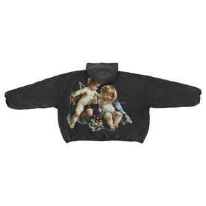 เสื้อฮู้ดผู้ชายผ้าฝ้าย100% สองชั้นแบบสวมหัวใช้ได้ทั้งชายหญิง - Product Image 4