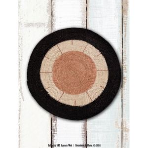 Custom Round Woven <b>Table</b> Placemat Eco Friendly Braided Jute Dining Room Decor Heat Resistant Rustic <b>Table</b> Mat Charger Plate Mat - Product Image 1
