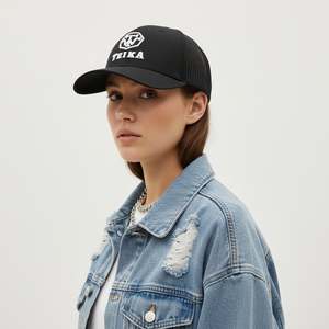 Casquette de baseball personnalisée avec broderie 3D 2026, en tissu mesh orange et noir, style trucker, réglable, fermeture snapback, fournisseur OEM - Product Image 6