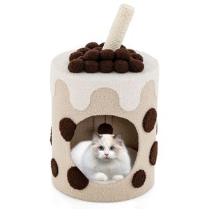 Árbol rascador para gatos con poste rascador, diseño sólido, para oficina, tipo condominio, estructura de escalada - Product Image 1