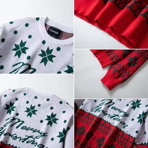Suéter Navideño Personalizado al por Mayor con Logotipo OEM, Suéter Jacquard, Prenda de Punto, Suéter Navideño Feo para Hombre - Product Image 5