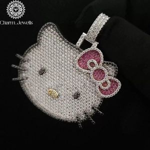 Pendentif Hip Hop Moissanite Charm Jewells en Argent 925 Certifié IGI, Forme Boule, Plaqué Or 18K, Micro-Pavé, Thème Unisexe, Quotidien - Product Image 2